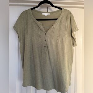 Jane and Delancey Sage Green Blouse